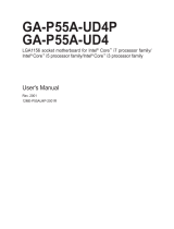 Gigabyte GA-P55A-UD4 User manual
