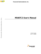 Freescale Semiconductor M5407C3 User manual