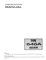 Tektronix 545A User manual