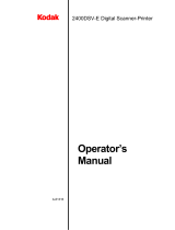 Kodak 2400DSV-E User manual