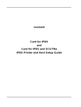 Lexmark X952 Setup Manual
