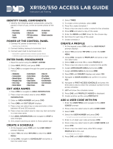 DMP Electronics XR550 series Quick start guide