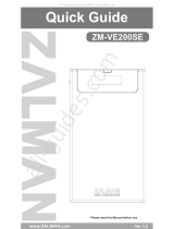 ZALMAN ZM-VE200SE Quick Manual
