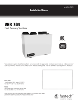 Fantech VHR 704 Installation guide