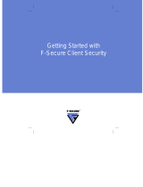 F-SECURE CLIENT SECURITY 7.00 Getting Started Manual