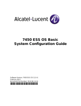 Alcatel-Lucent 7450 ESS-12 Configuration manual