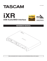 Tascam iXR Reference guide