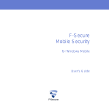 F-SECURE MOBILE SECURITY 6 FOR WINDOWS MOBILE User manual