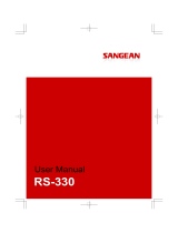 Sangean RS-330 Owner's manual