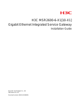 H3C MSR2600-6-X1 Installation guide