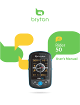 Bryton Rider 50 User manual