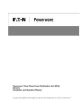 Eaton Powerware 225 kVA Three-Phase Power Distribution Unit Operating instructions