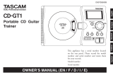 Tascam CD-GT1 Owner's manual
