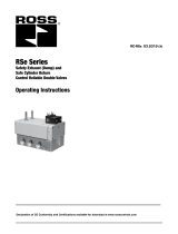 Ross RSe Series Operating Instructions Manual
