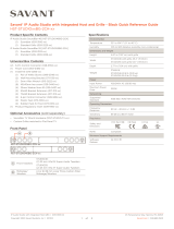 Savant HST-STUDIO46BG-2CH-00 Reference guide