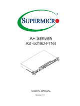 Supermicro AS -5019D-FTN4 User manual