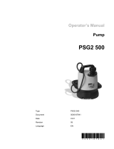 Wacker Neuson PSG2500 User manual