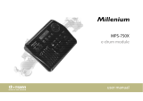 Mil­lenium MPS-750X E-Drum Mesh Set Owner's manual