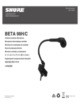 Shure Beta 98 H/C Kondensator Clip-Mikrofon User manual