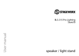 Stage­worx BLS-315 Pro Lighting Stand B Speaker / Light Stand User manual