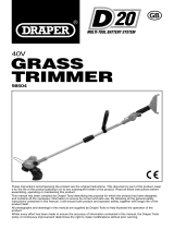 Draper NEW D20 40V Grass Trimmer – Bare Operating instructions