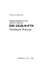 Contec DIO-1616LN-ETH Owner's manual