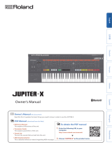 Roland JUPITER-X Owner's manual