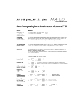 AGFEO AS 190 plus/AS 191 plus Quick Manual