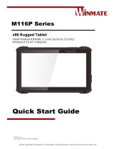 Winmate M116P Series Quick start guide
