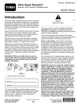 Toro 48cm Super Recycler User manual