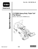 Toro LT-F3000 Triple Flail Mower User manual