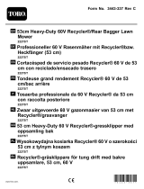 Toro 53cm Heavy-Duty 60V Recycler/Rear Bagger Lawn Mower User manual