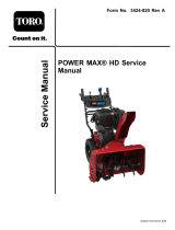 Toro Power Max Heavy Duty 828 OAE Snowthrower User manual