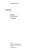Tektronix DG2030 User manual
