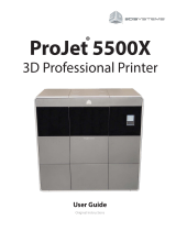 3D Systems ProJet 5500X User manual