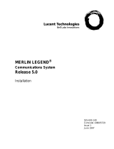 Lucent Technologies Merlin Legend 7102 User manual