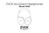 Zvox Audio AccuVoice AV50 User manual