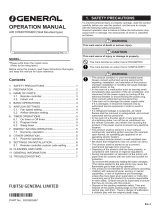 Fujitsu ASGG22CKTA-B Operating instructions