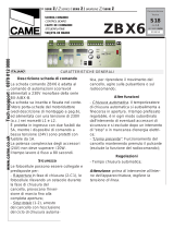 CAME ZBX6 User manual