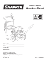 Simplicity MANUAL, HSPW, SNAPPER, 3400@2.8, 020797-00 User manual