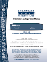 Broadcast Tools AES DA 2x6 Operating instructions