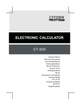 Citizen CT-500J Owner's manual