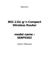Abocom WAP5502 User manual
