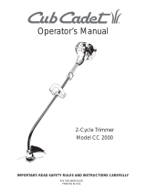 Cub Cadet CC 2000 Owner's manual