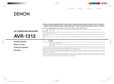 Denon AVR-1312 Owner's manual