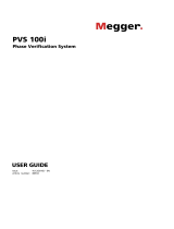 Megger PVS 100i User manual