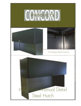 CONCORD Detail Steel Hutch Installation guide