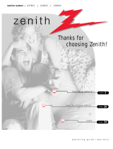 Zenith A36B43W User manual