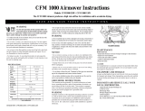 CFM 1000 230V Operating instructions
