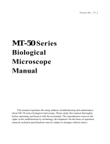 Meiji Techno MT-50 Series Owner's manual